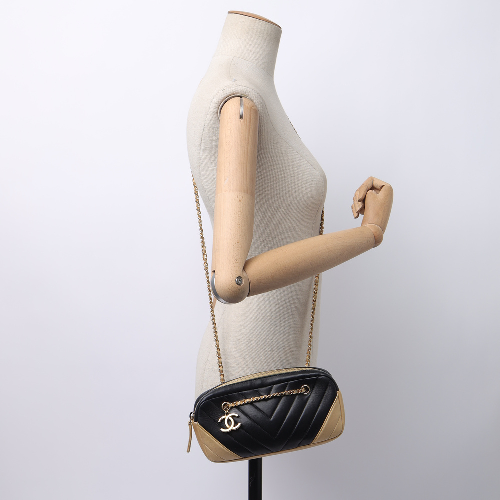 Chanel Chevron Charm Camera Bag