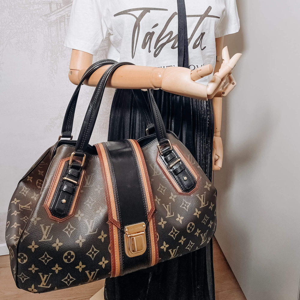 Louis Vuitton Mirage Griet Noir Monogram Canvas & Leather Bag