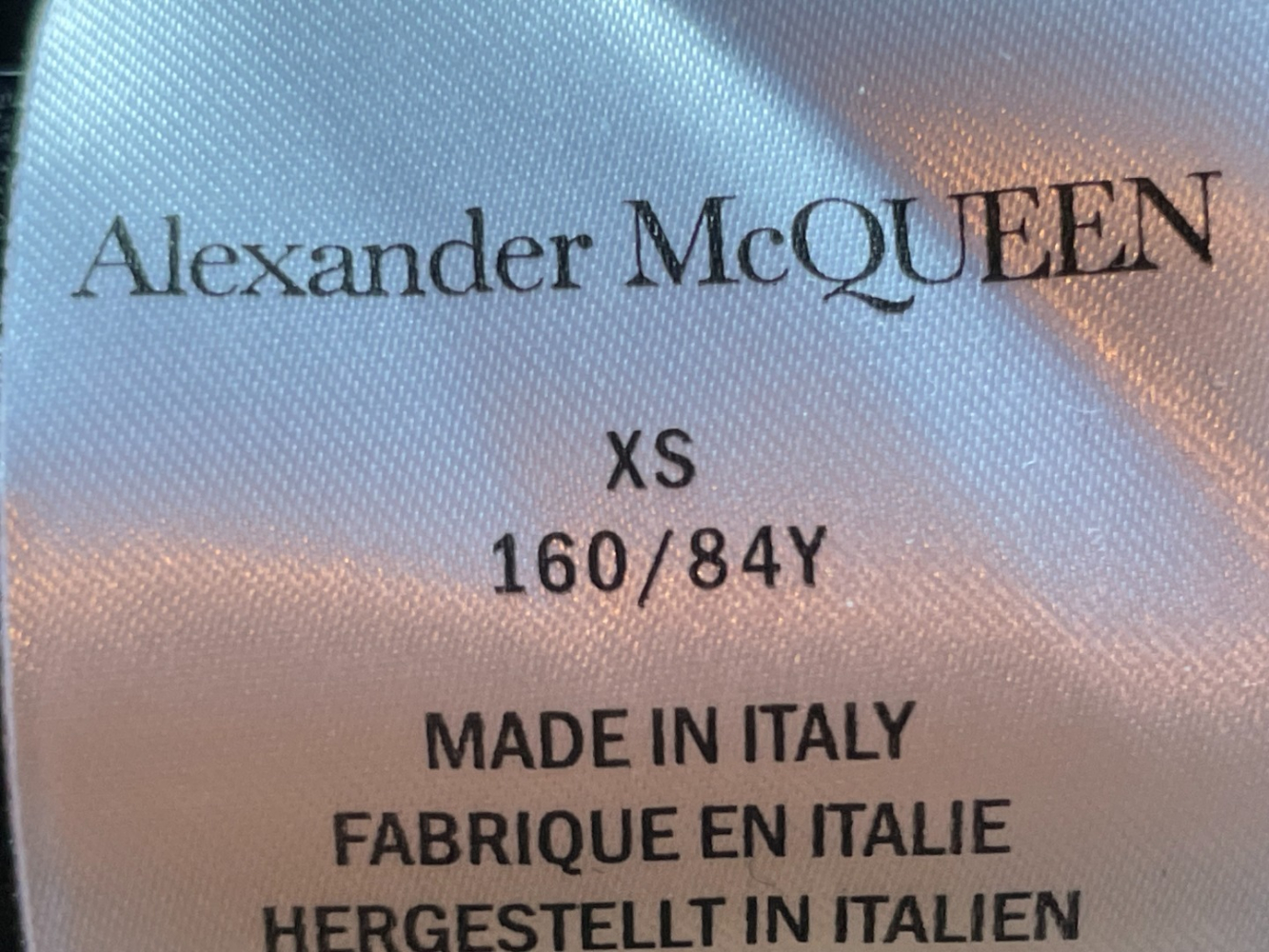 Alexander McQueen schulterfreies geripptes Oberteil