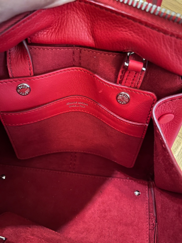Tod's Sac en cuir rouge modèle Sella mini
