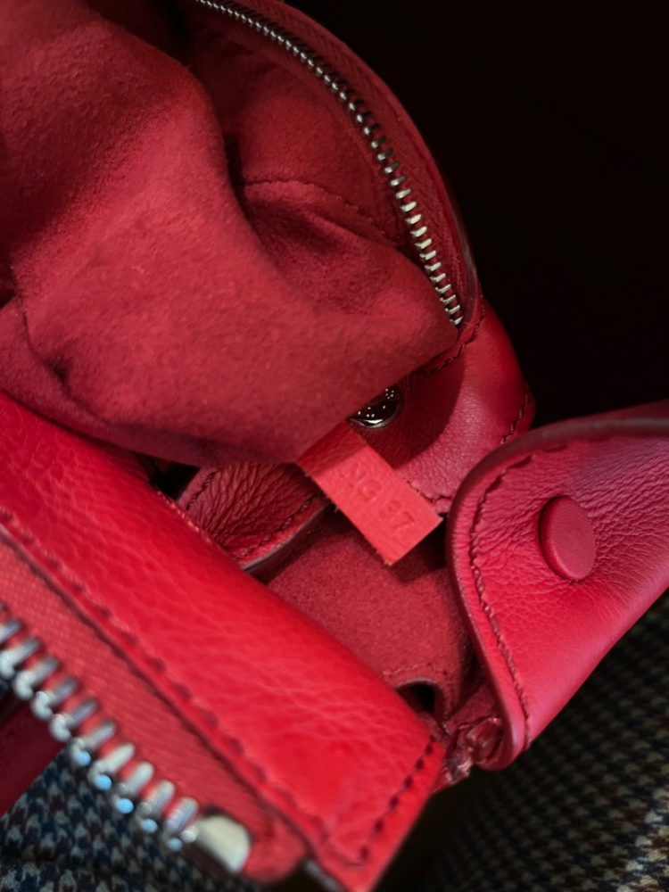 Tod's Sac en cuir rouge modèle Sella mini