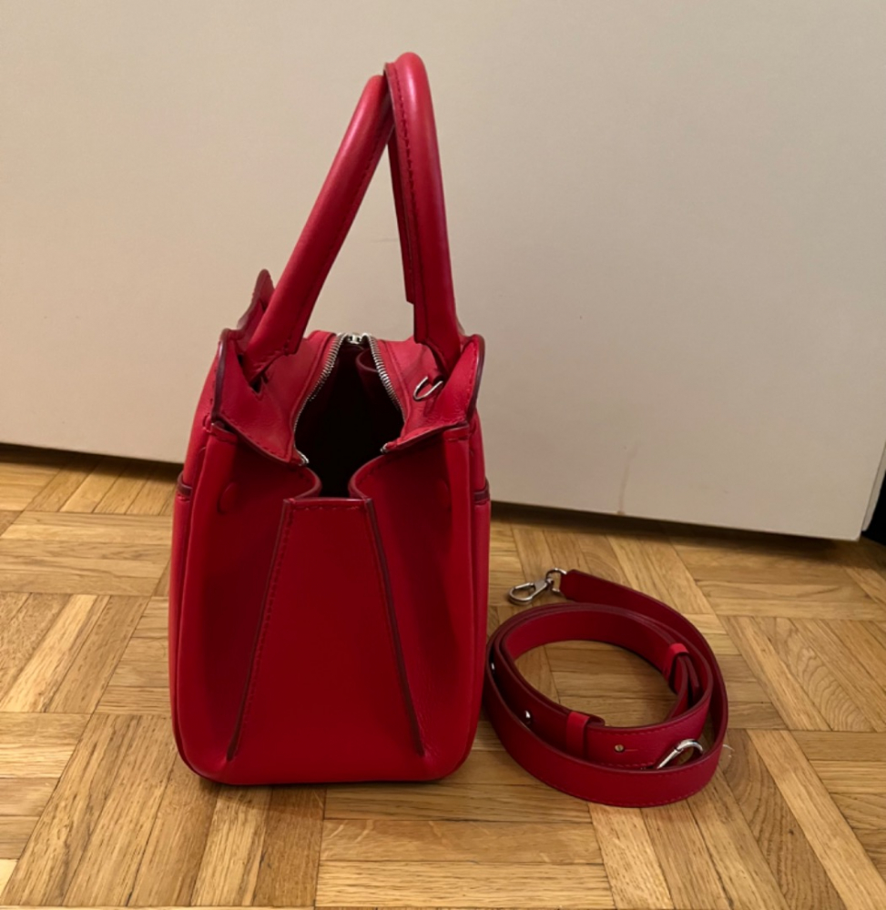 Tod's Sac en cuir rouge modèle Sella mini