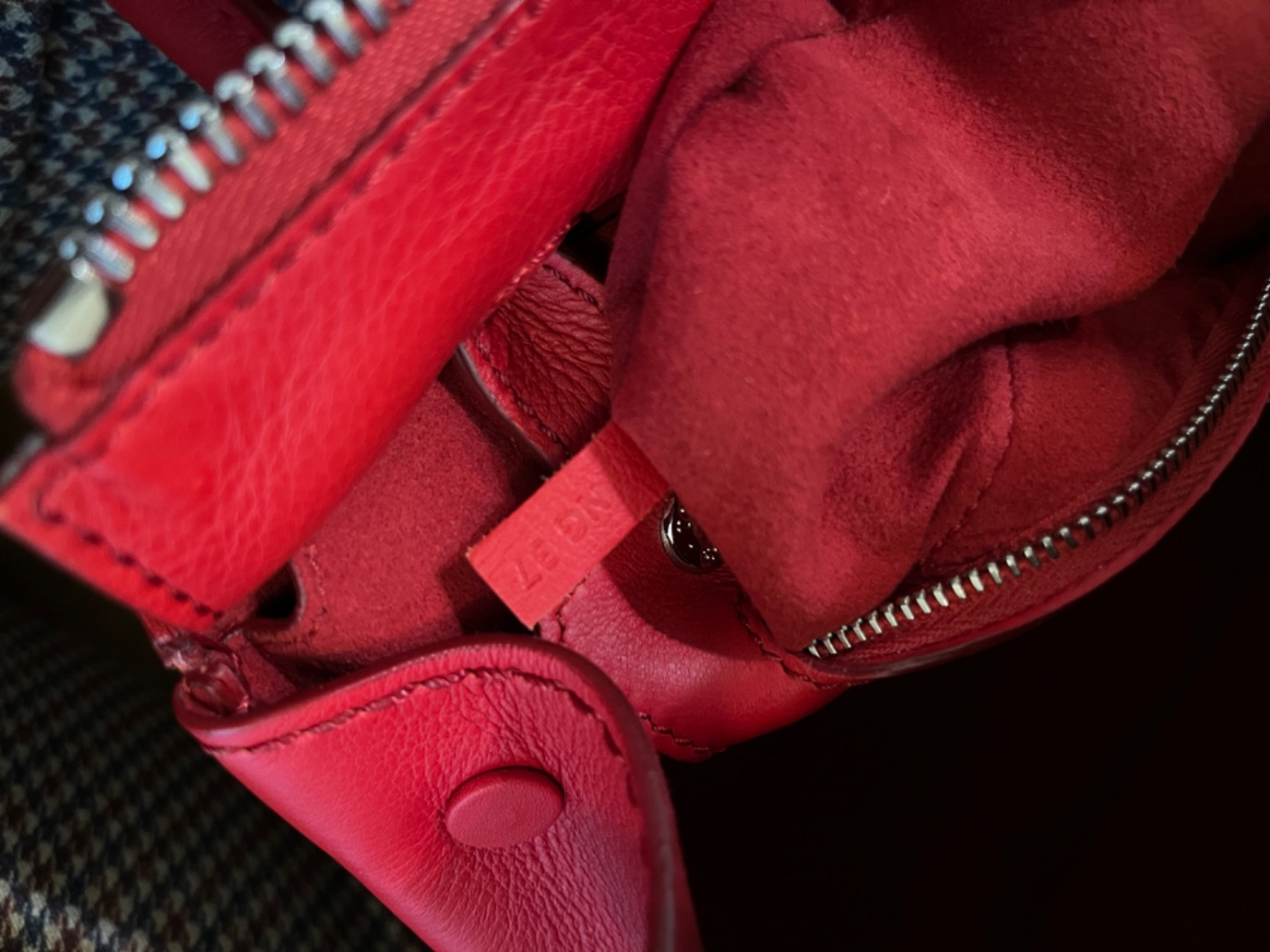 Tod's Sac en cuir rouge modèle Sella mini