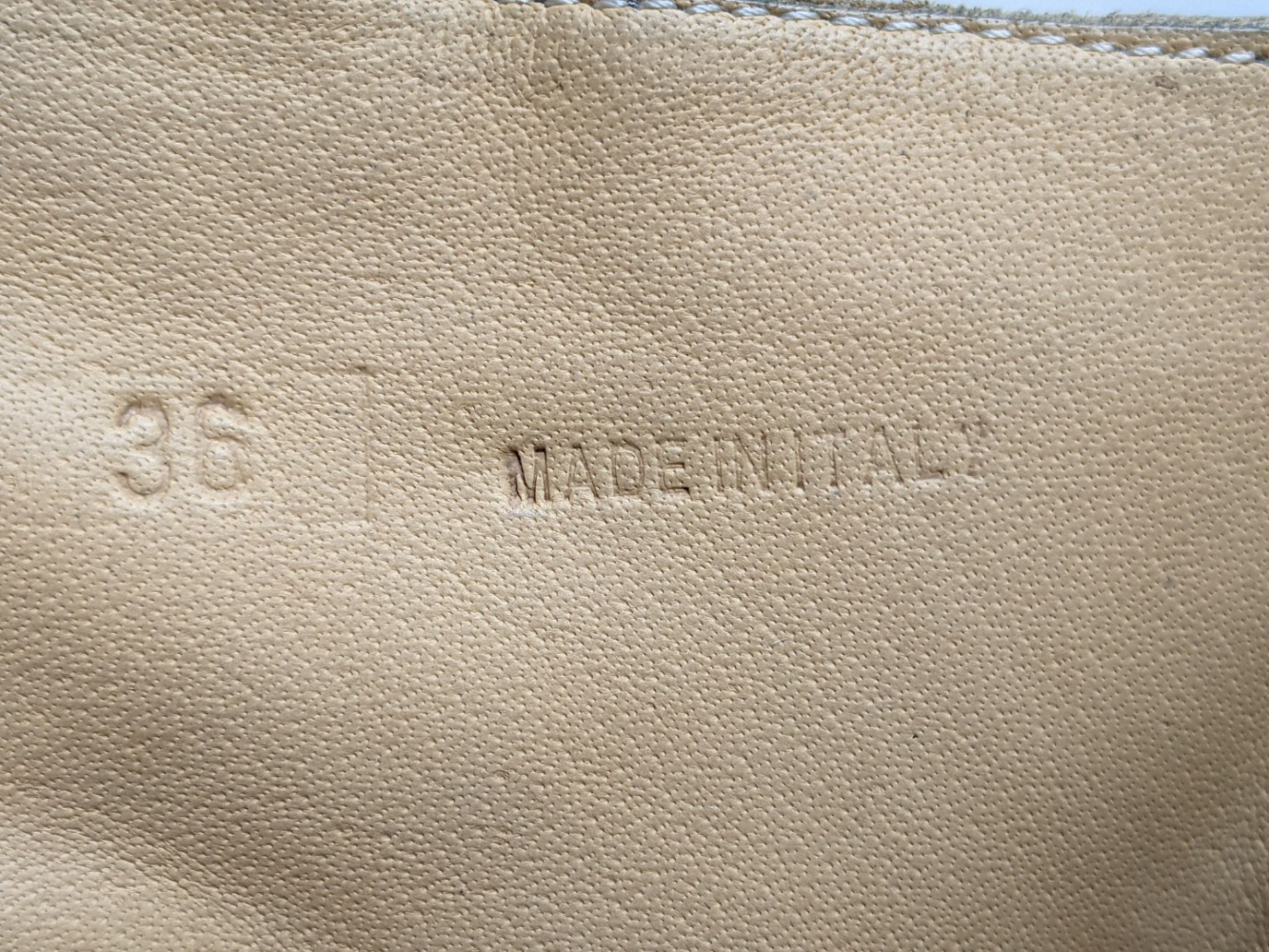 Maison Martin Margiela Unisex anthracite-taupe leather boots 36