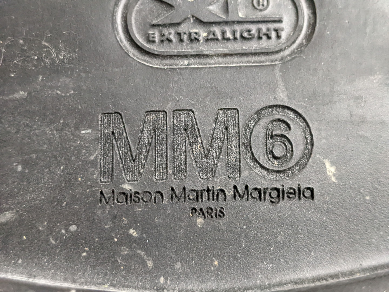 Maison Martin Margiela Unisex anthracite-taupe leather boots 36