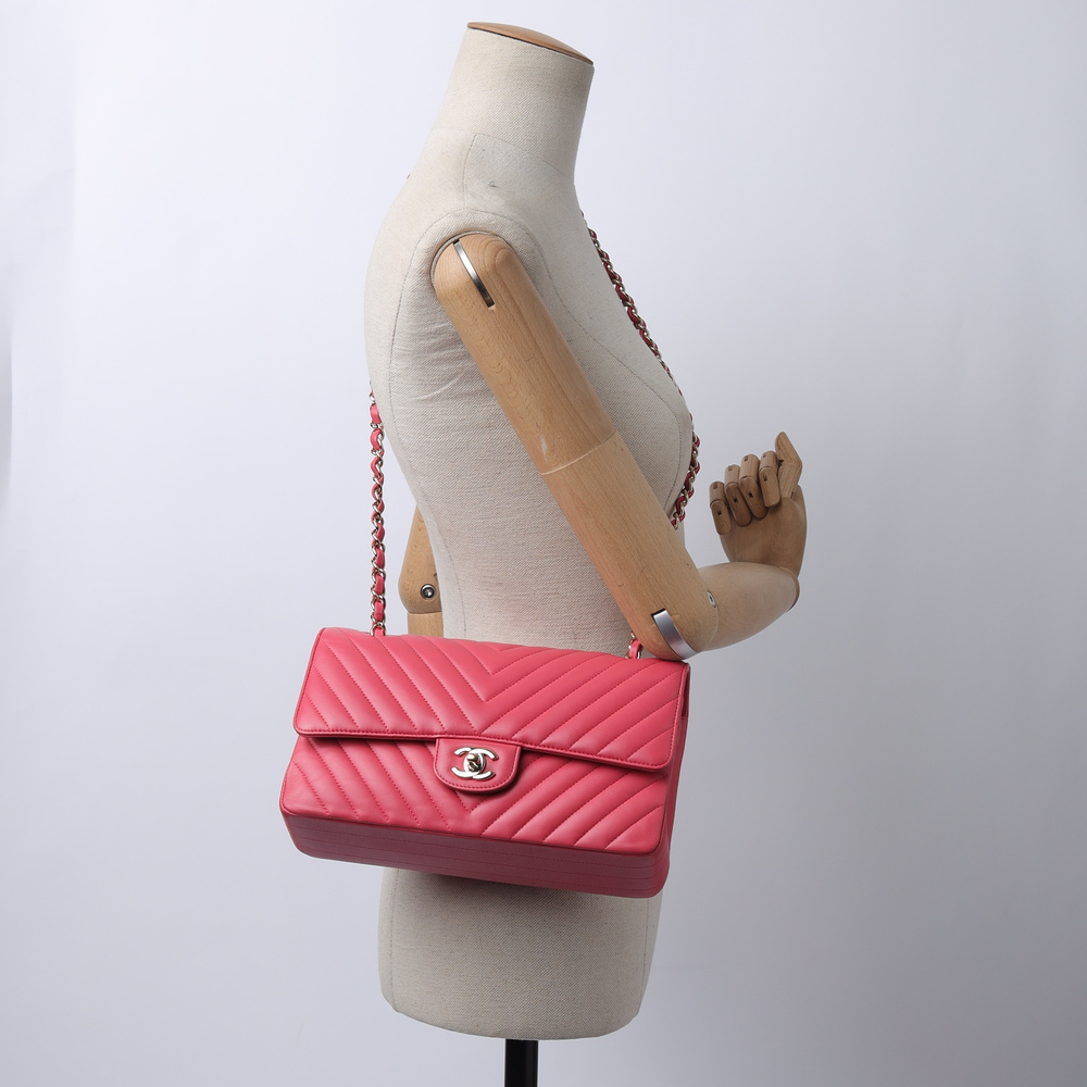 Chanel Chevron Double Flap Bag