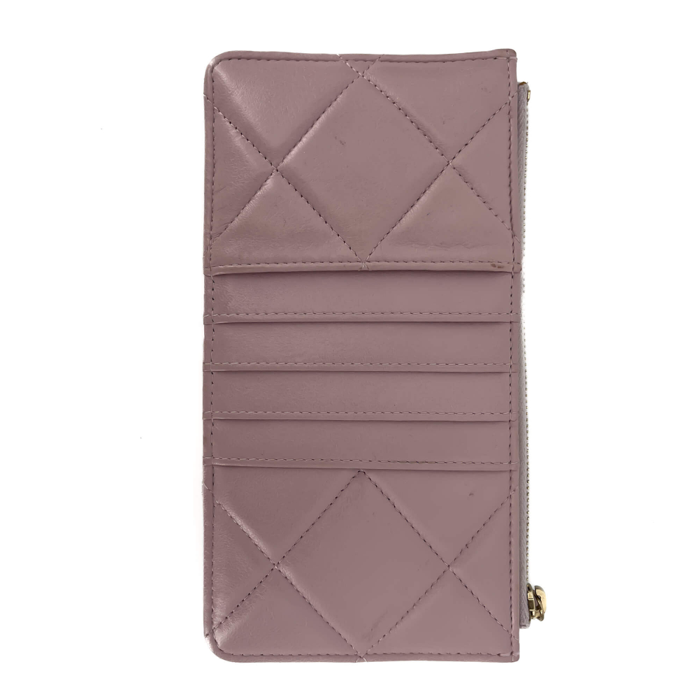 Chanel Phone & Card Holder Leather Pastel Pink