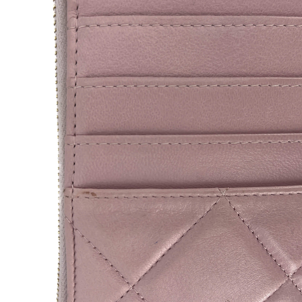 Chanel Phone & Card Holder Leather Pastel Pink