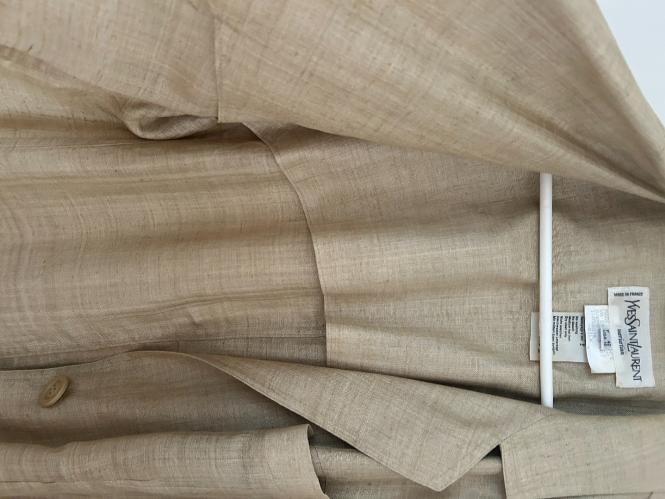 Yves Saint Laurent Veste En Soie Eté