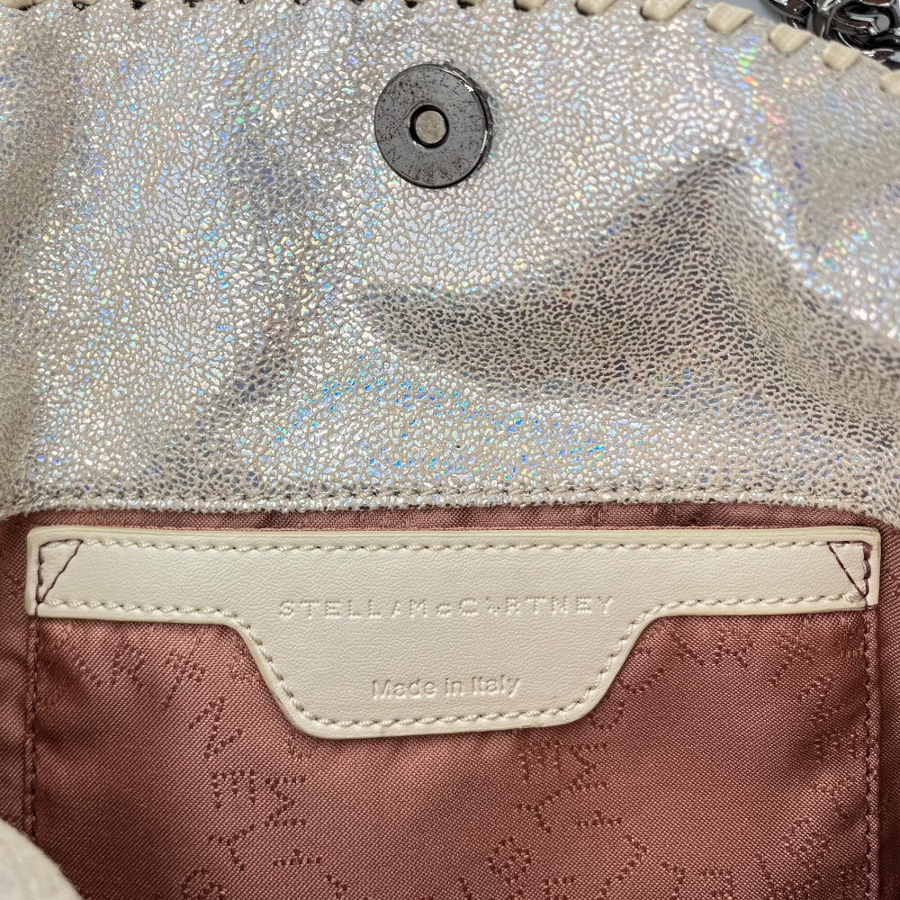 Stella McCartney Falabella Mini Vegan Fabric Perled Glitter Bag