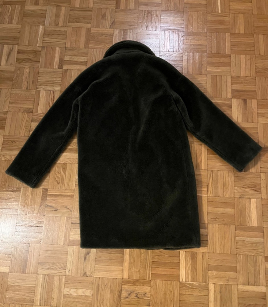 Eric Bompard Manteau en fourrure de laine couleur kale