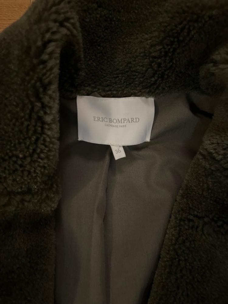 Eric Bompard Manteau en fourrure de laine couleur kale