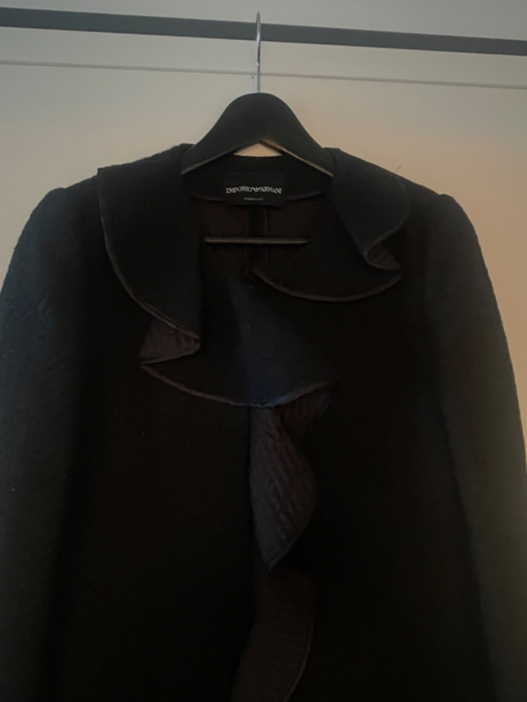 Emporio Armani Veste longue matelassée Black Label Peacoat