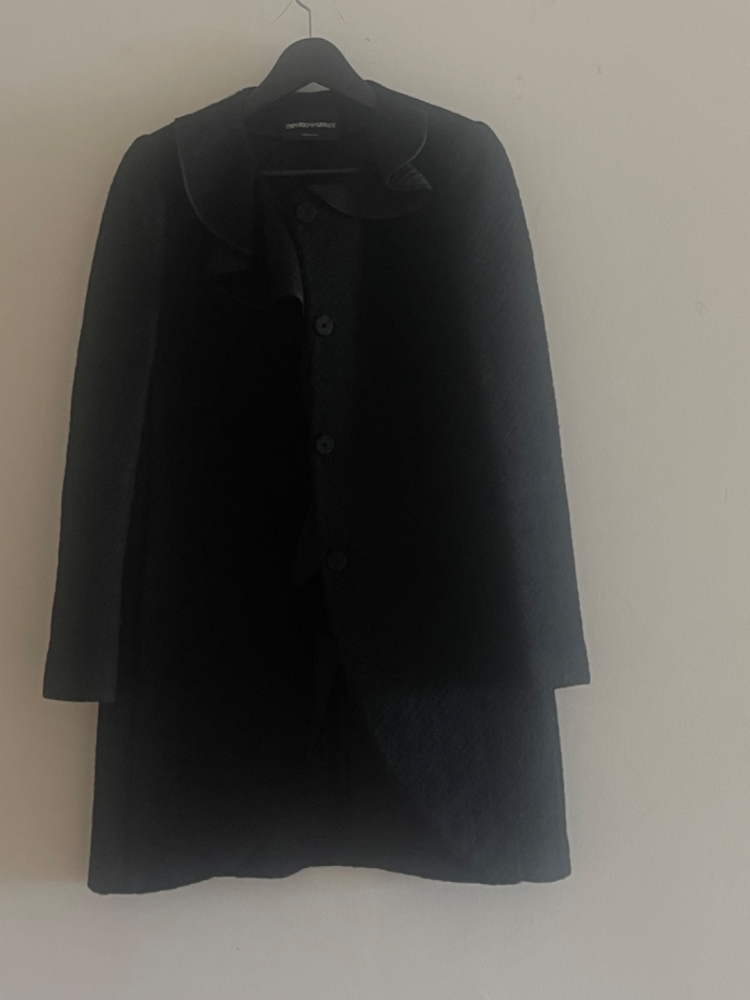 Emporio Armani Veste longue matelassée Black Label Peacoat
