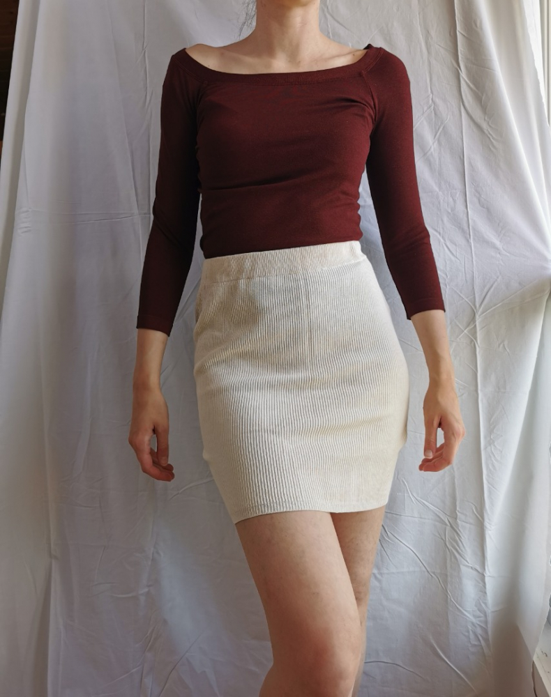 Wolford Haut à manches 3/4 Bordeaux