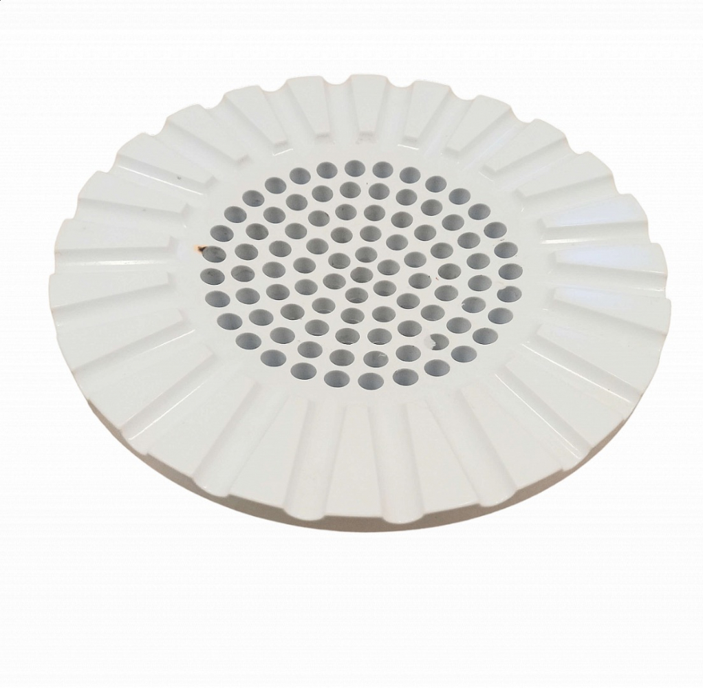 Kartell White 4638 ashtray by Anna Castelli Ferrieri for Kartell, 1970