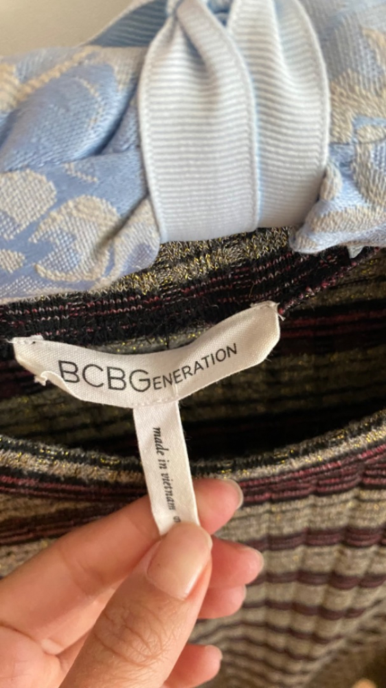 BCBGeneration Striped multicolor dress