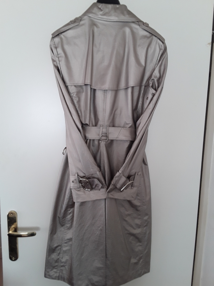 Burberry Slightly silvered trench coats from Burberry London.
