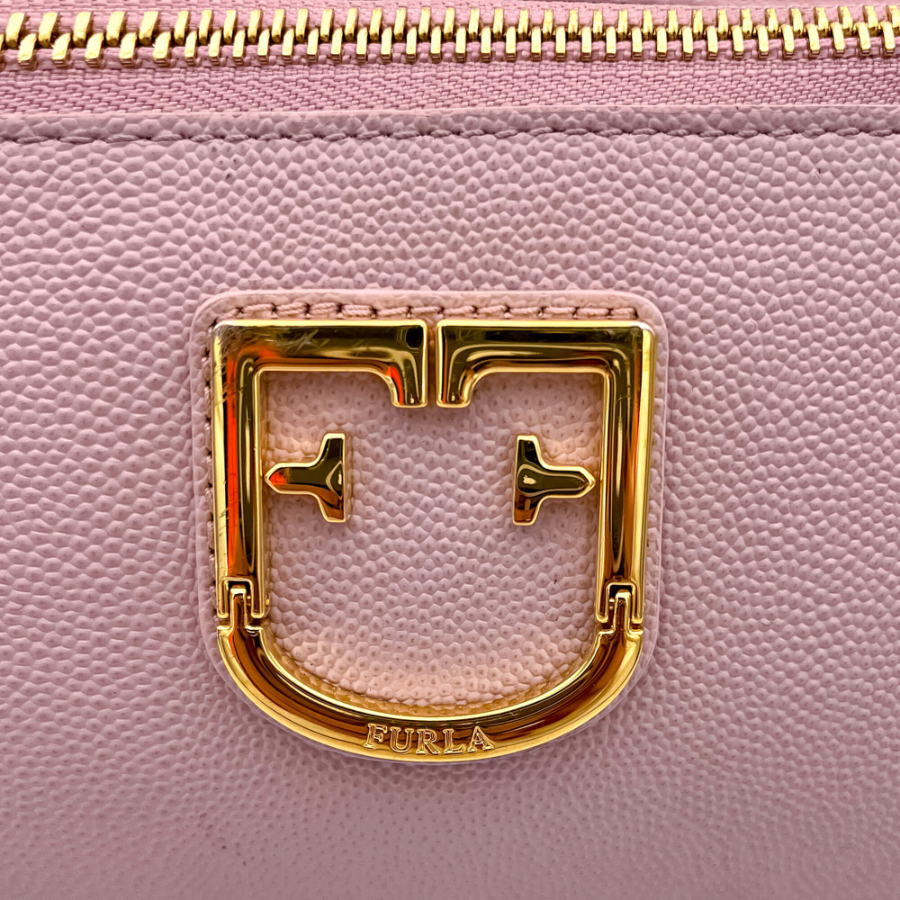 Furla Pink Leather Belt Bag