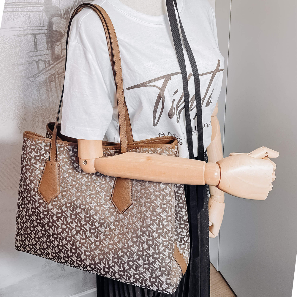 DKNY Tote Bag and Beltbag Monogram Set