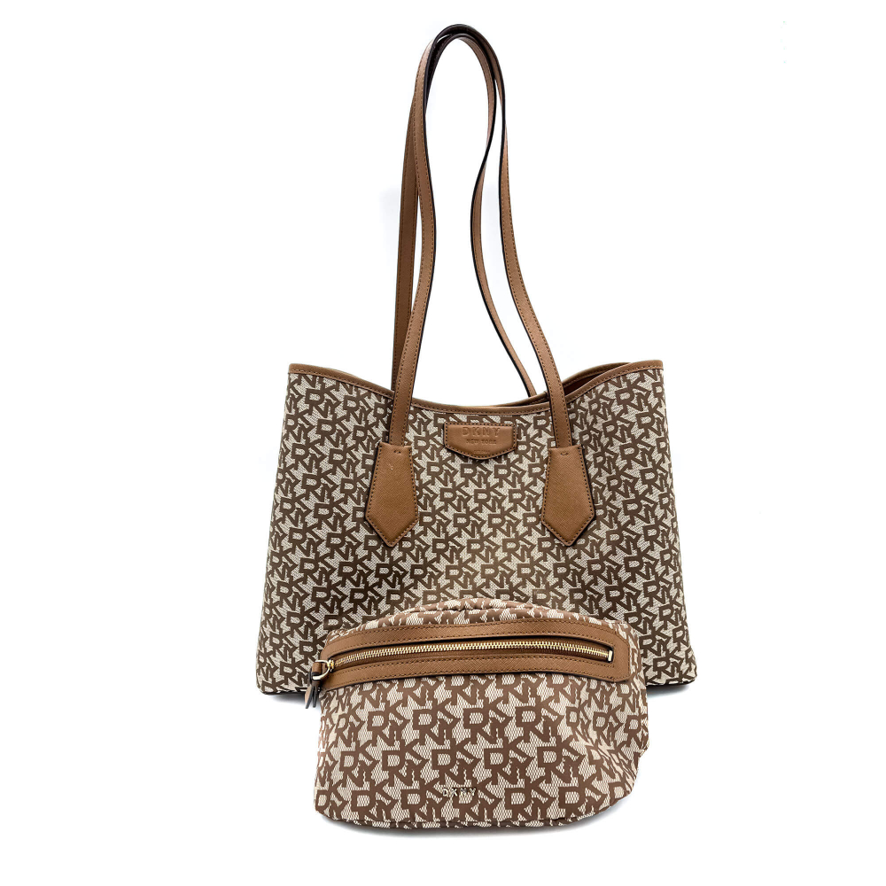 DKNY Tote Bag and Beltbag Monogram Set