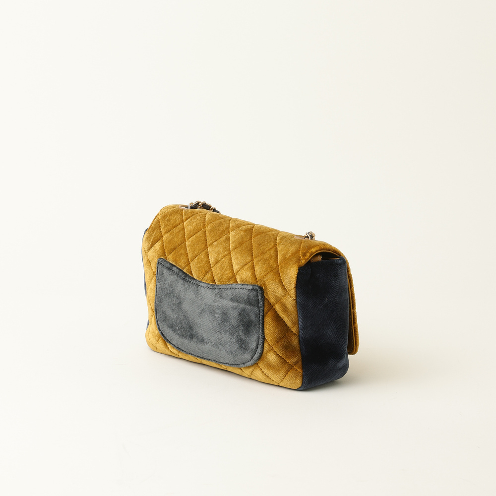 Chanel Camellia Suede Flap Bag