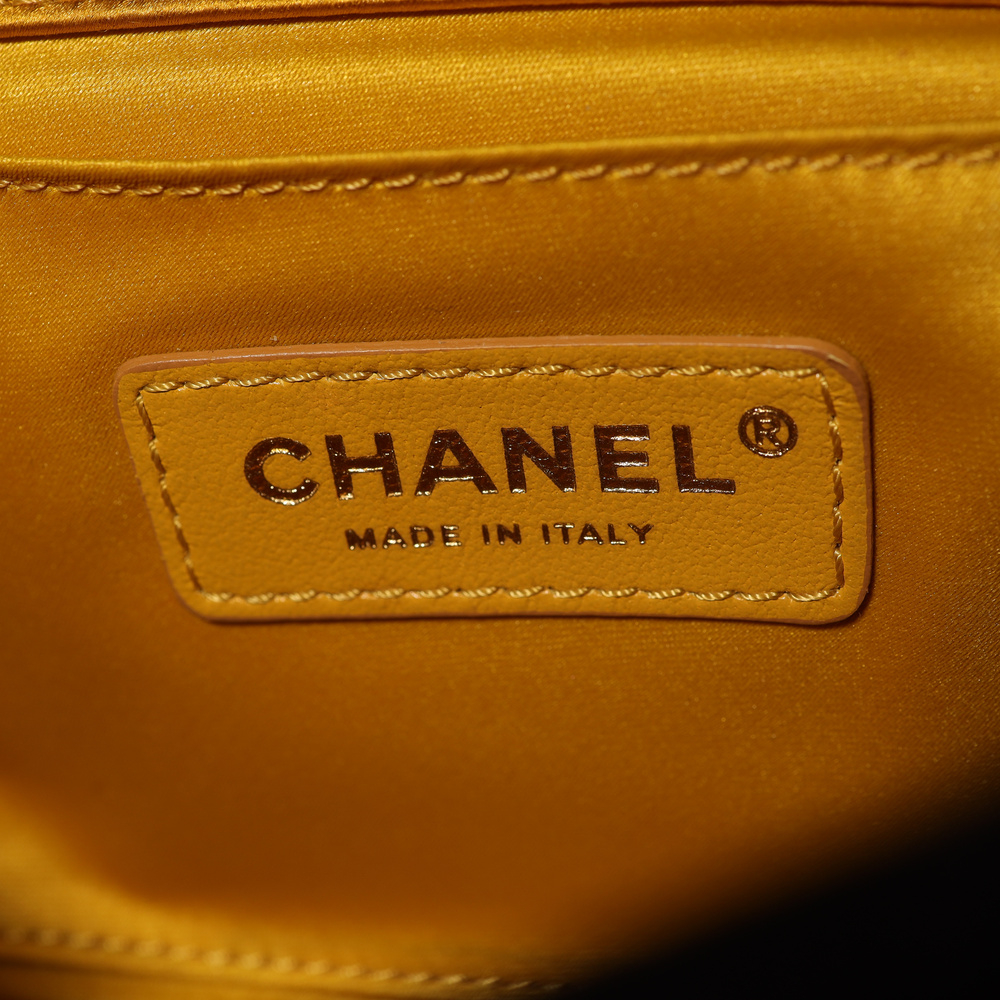Chanel Camellia Suede Flap Bag