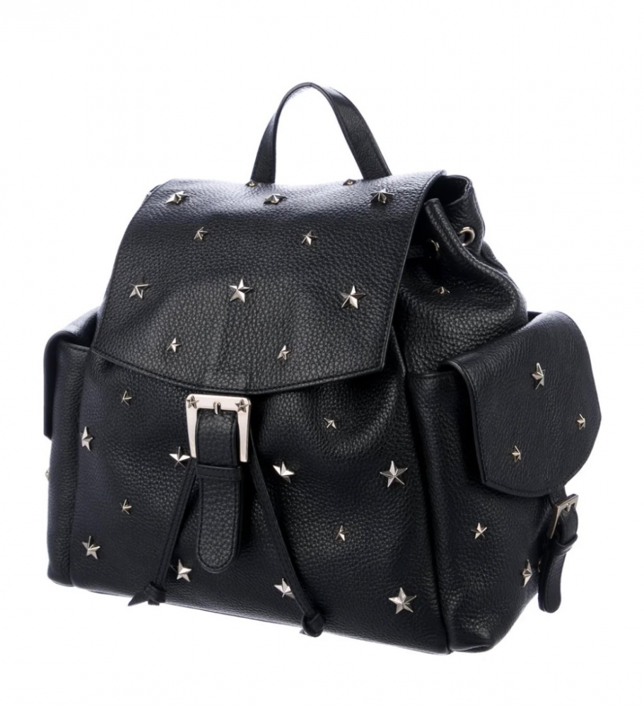 Red Valentino Star studded leather backpack