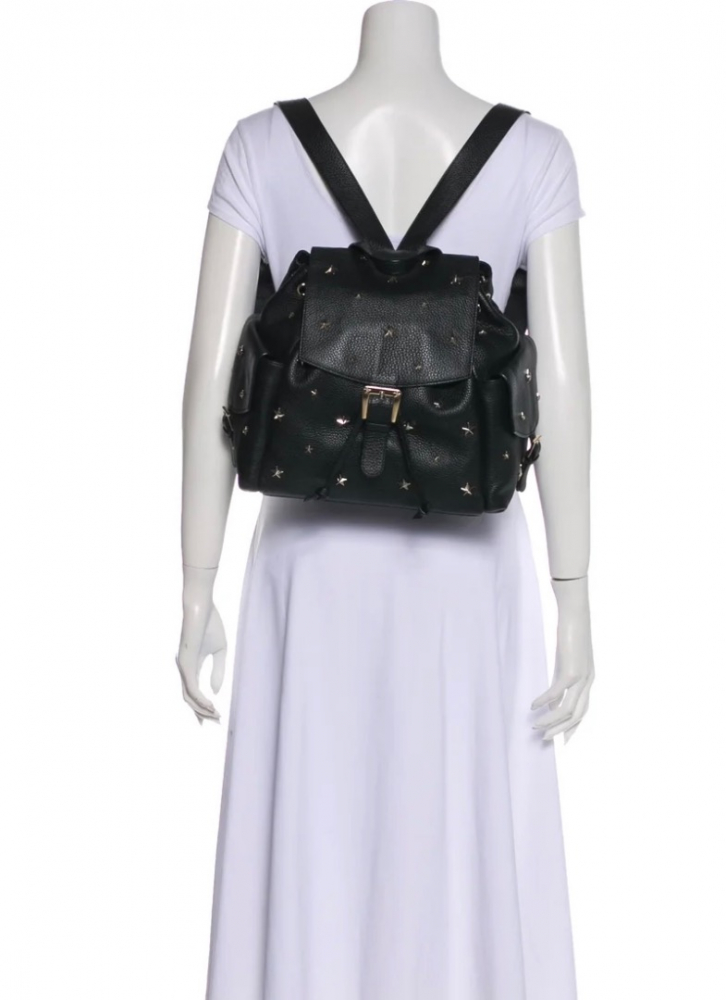Red Valentino Star studded leather backpack