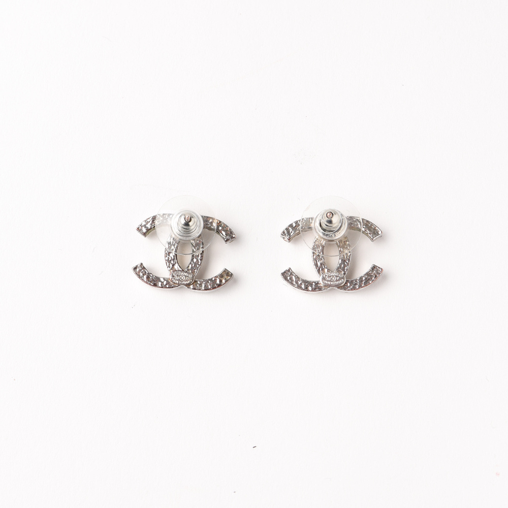 Chanel CC Rhinestone Earrings