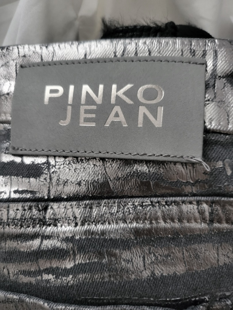 Pinko silberne Jeans