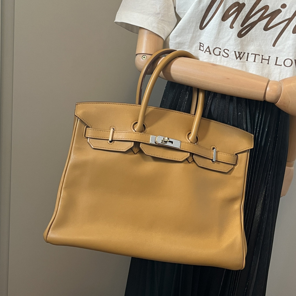 Hermès Birkin 35 Swift Natural Sable Silver Hardware