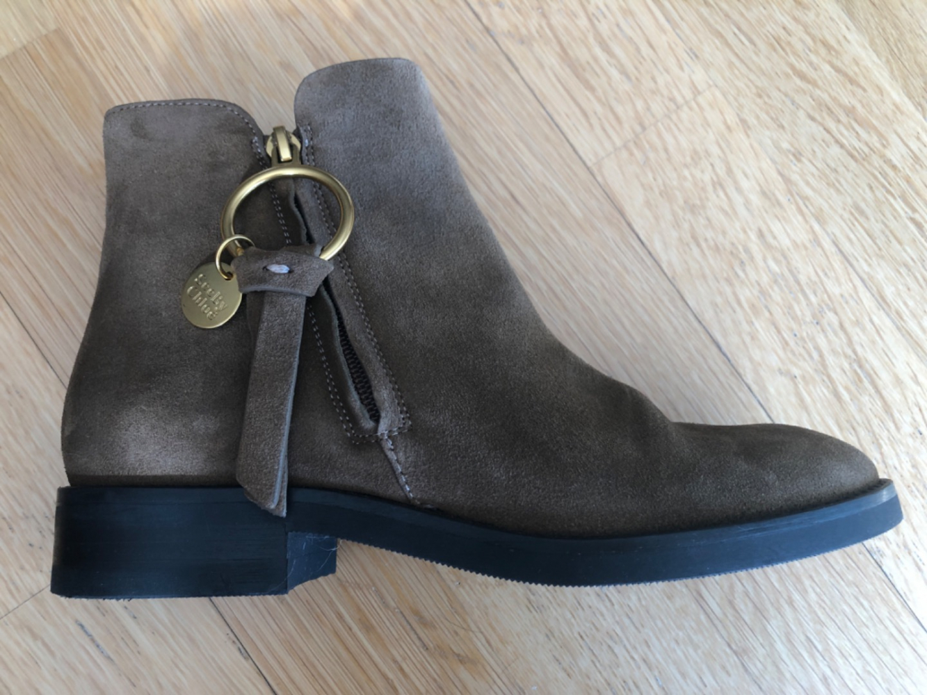 See By Chloé Bottines en daim (couleur chocolat)