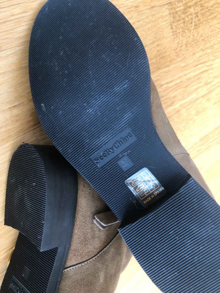 See By Chloé Bottines en daim (couleur chocolat)