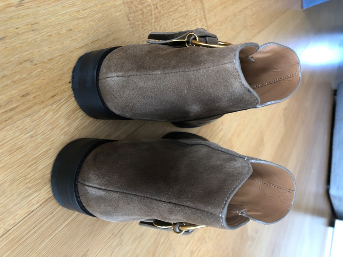 See By Chloé Bottines en daim (couleur chocolat)