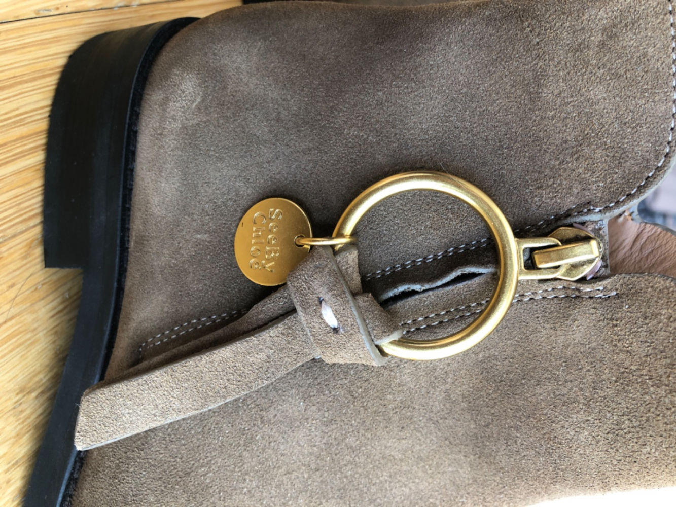 See By Chloé Bottines en daim (couleur chocolat)