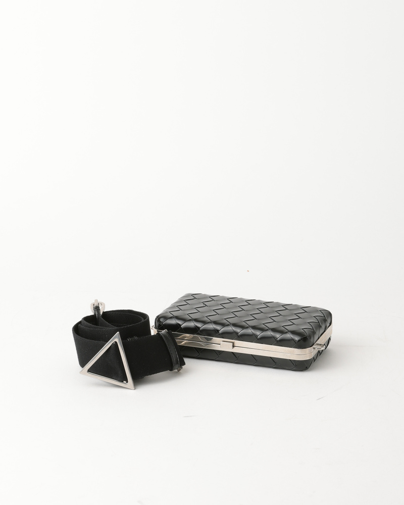 Bottega Veneta Knot Spazzolato Intrecciato Mini Crossbody Bag