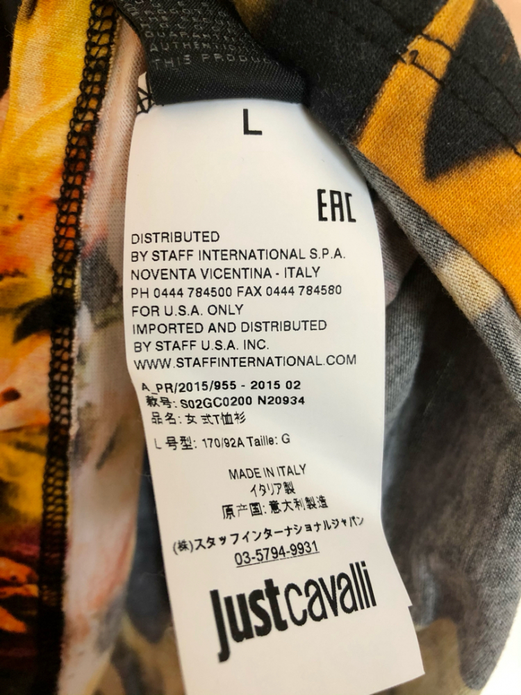 Just Cavalli Lion cotton t-shirt