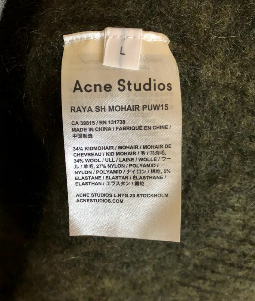 Acne Studios Raya Mohair Cardigan