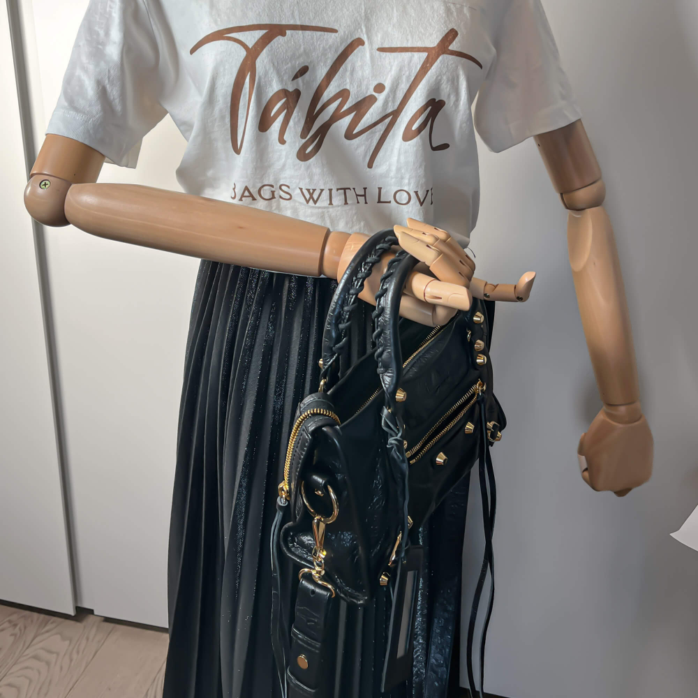 Balenciaga Classic City Mini Leather 2-Way Handbag Black