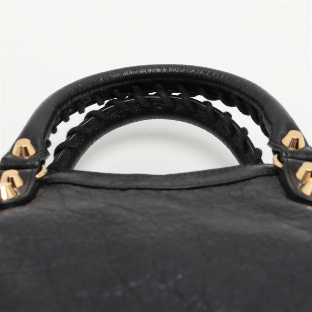 Balenciaga Classic City Mini Leather 2-Way Handbag Black