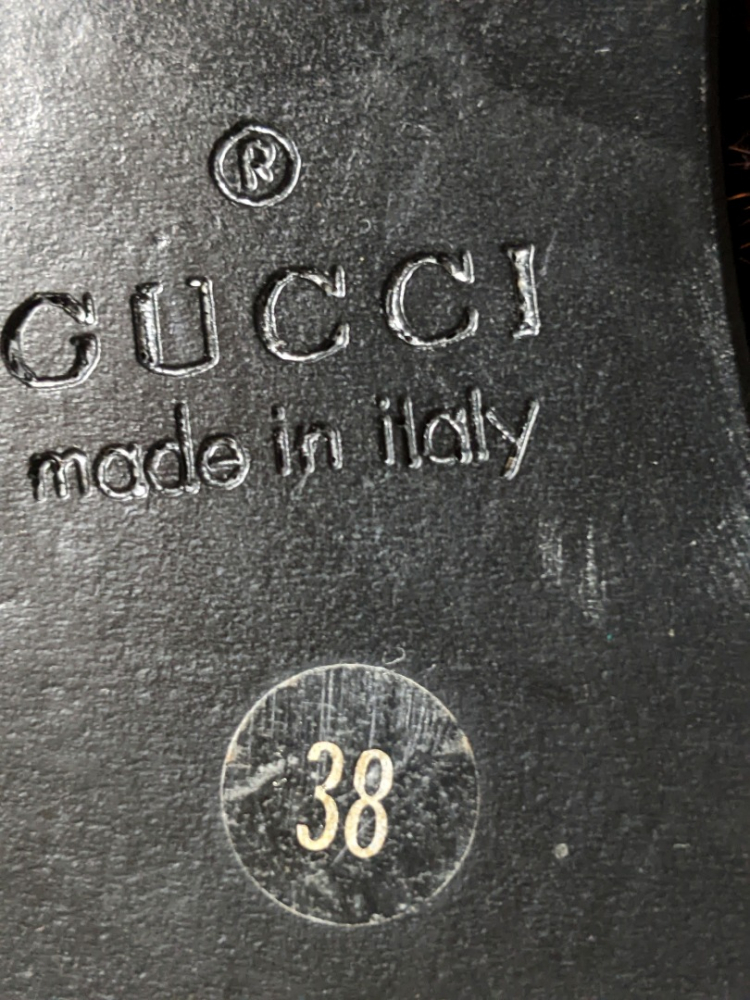 Gucci Mid-season leather/coyote fur boots