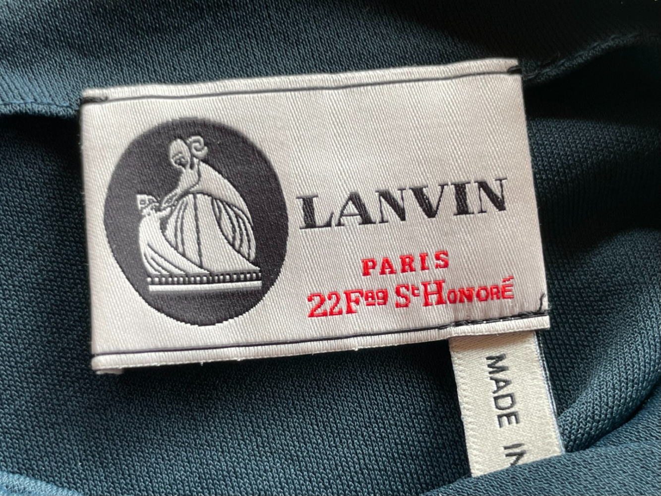 Givenchy Dos nu élégamment drapé en bleu sarcelle profond