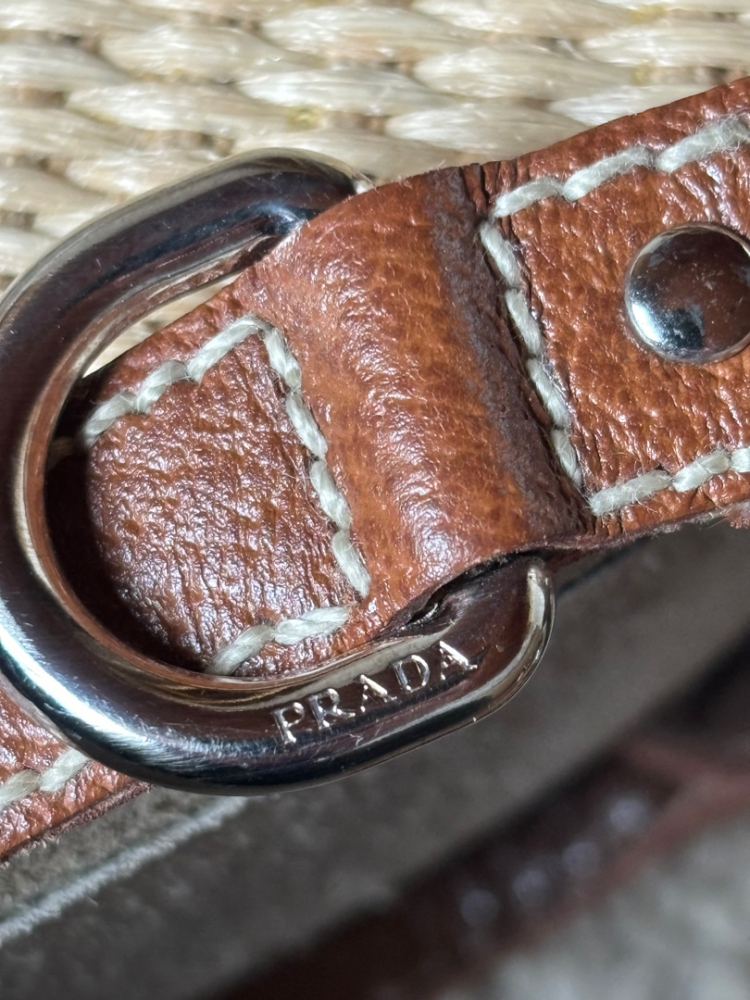 Prada Leder-Keilschuhe