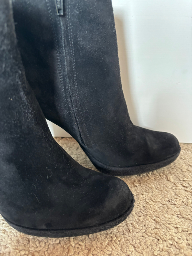 Pedro Garcia Bottines à talons hauts en daim noir