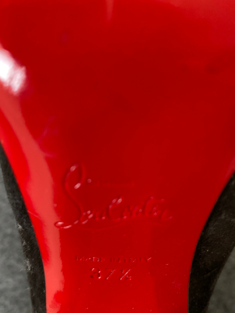 Christian Louboutin Bottes à franges noir