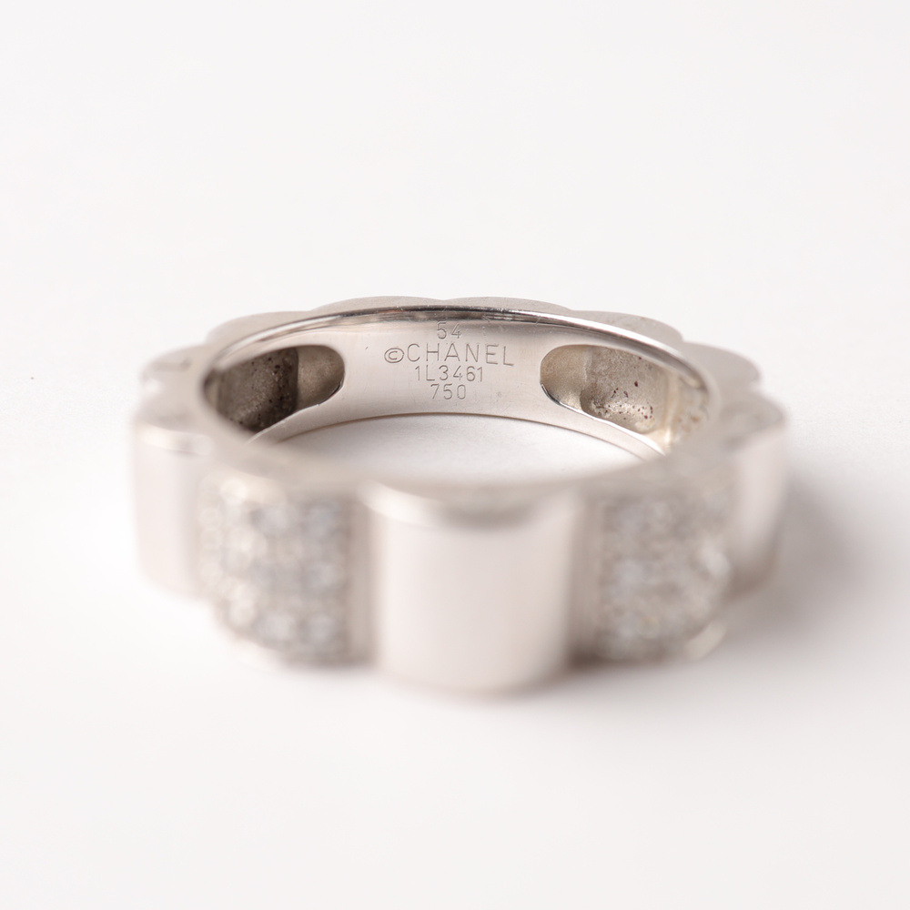 Chanel Diamond Profil De Camélia Band Ring