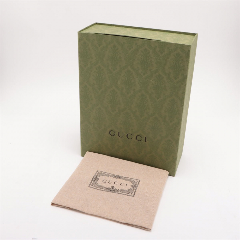 Gucci GG Marmont Small Chevron Leather Flap Bag Black