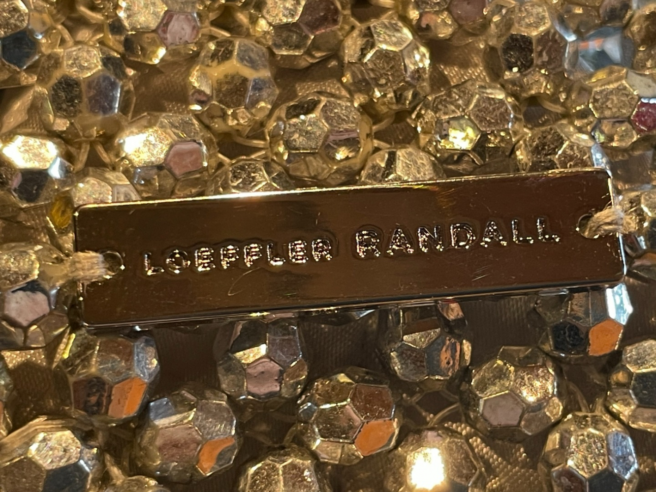 Loeffler Randall Mini-sac Mina à perles étincelantes