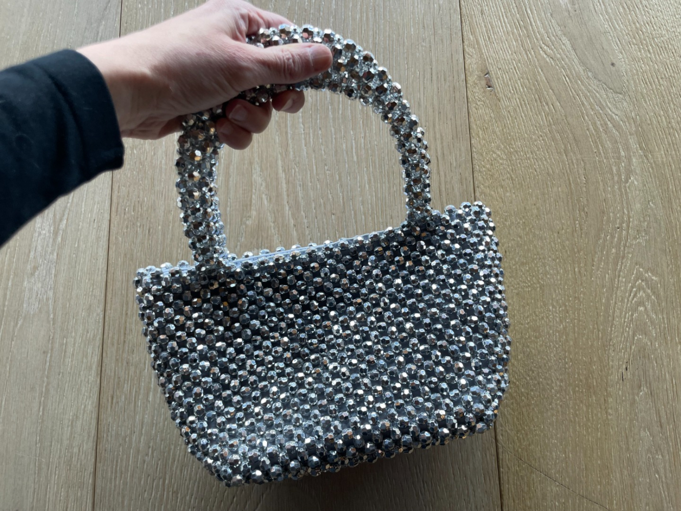 Loeffler Randall Mini-sac Mina à perles étincelantes